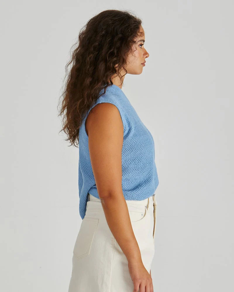 Jaci Knit Top | Blue