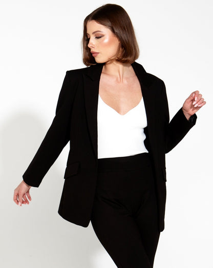 Upper East Stretch Blazer | Black