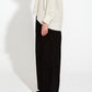 Heritage Linen Wide Leg Pant | Black