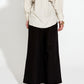 Heritage Linen Wide Leg Pant | Black