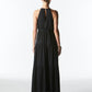 Midsummer Halter Maxi Dress | Black