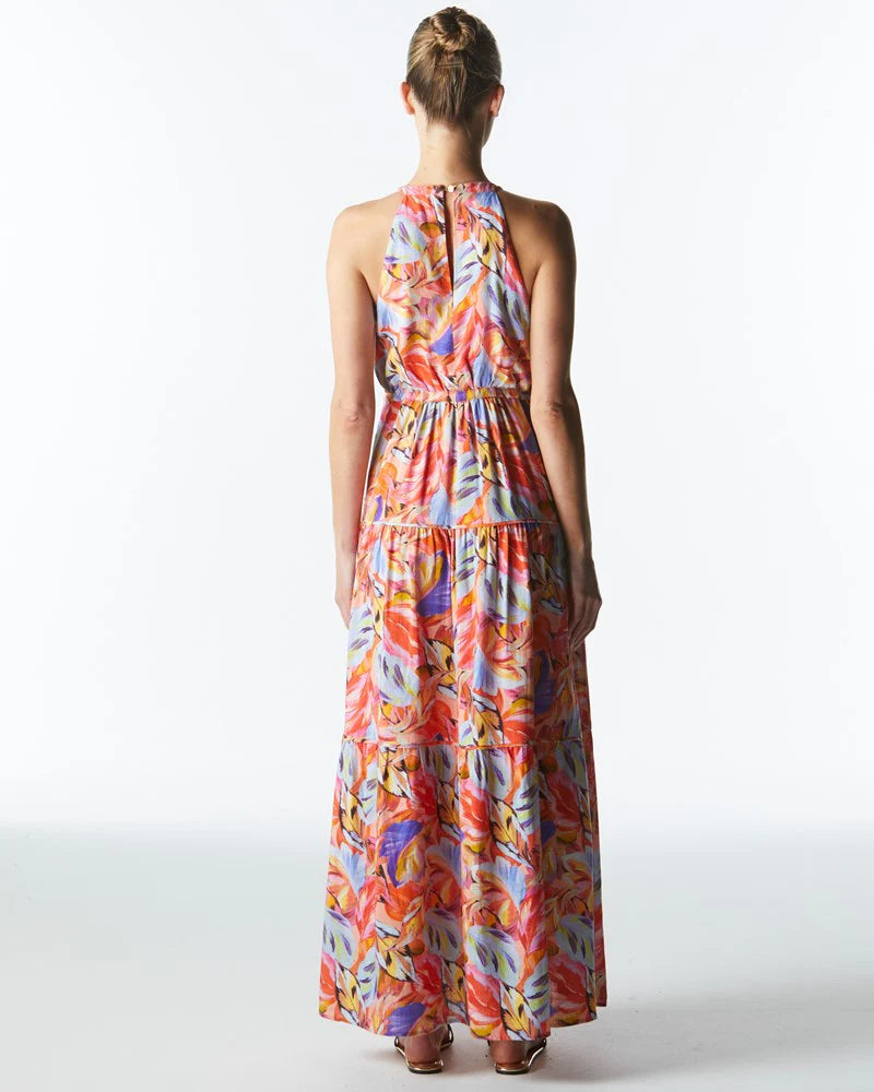 Midsummer Halter Maxi Dress | Sunset Palms