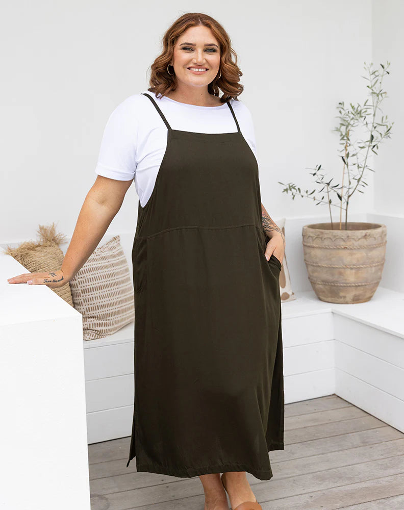 Apron Dress | Khaki