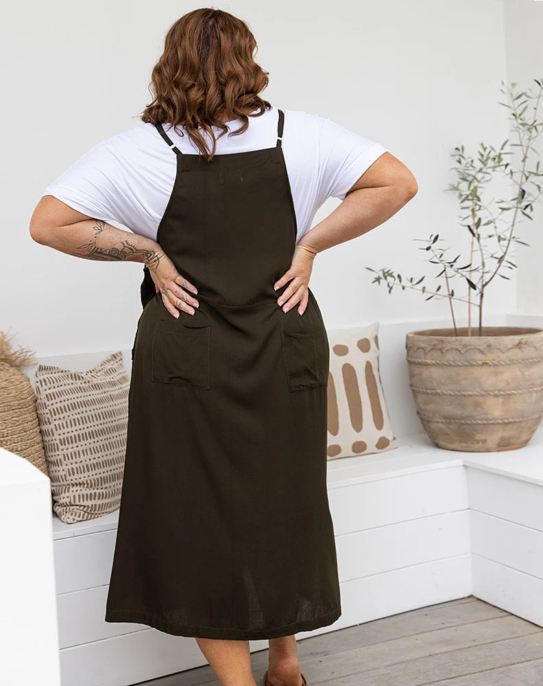 Apron Dress | Khaki