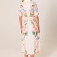 Solara Placement Print Shirt Dress | Pink Print