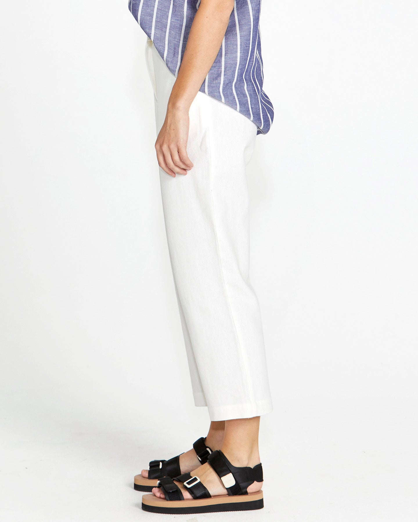 Bowie Straight Leg Pant | White