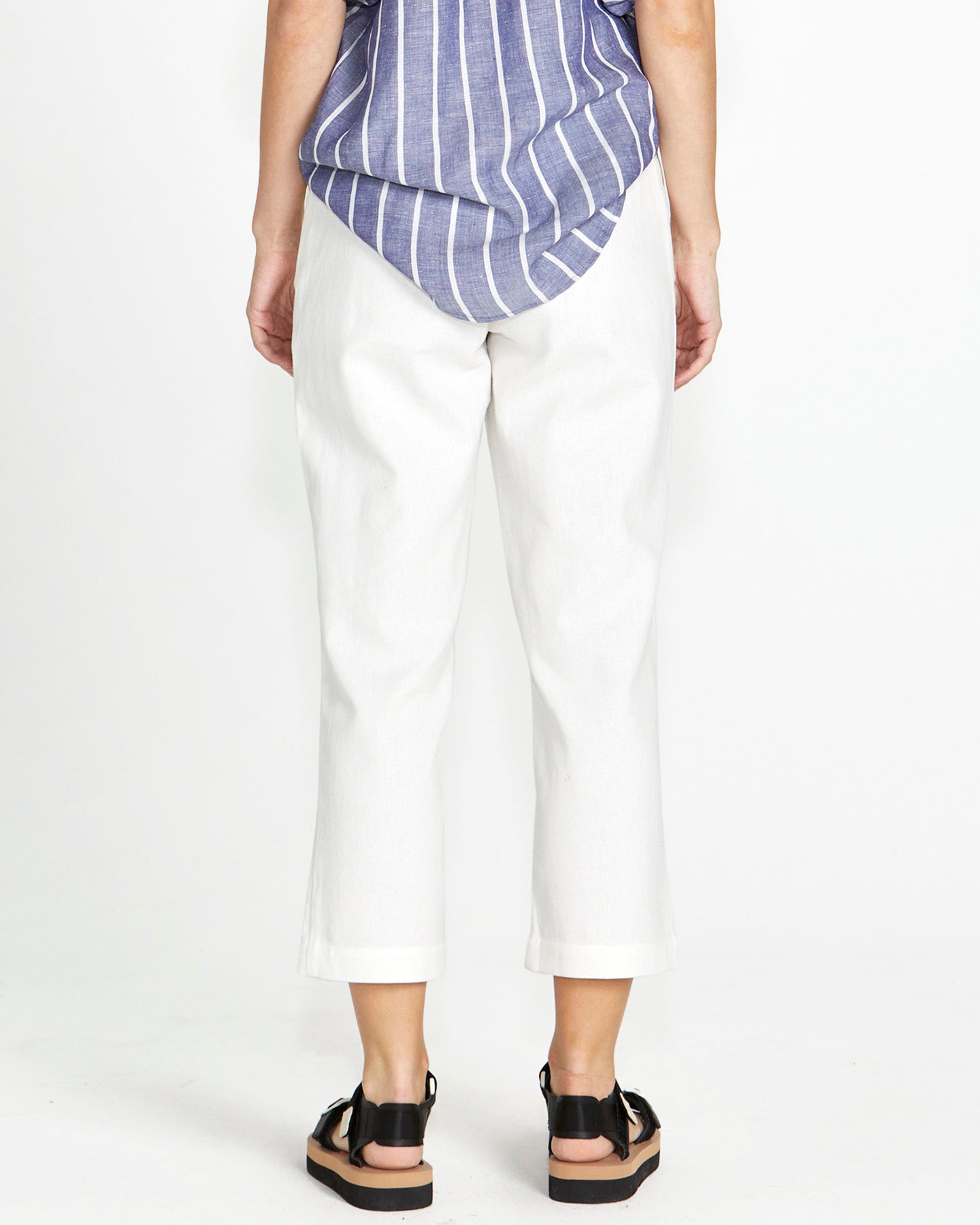 Bowie Straight Leg Pant | White