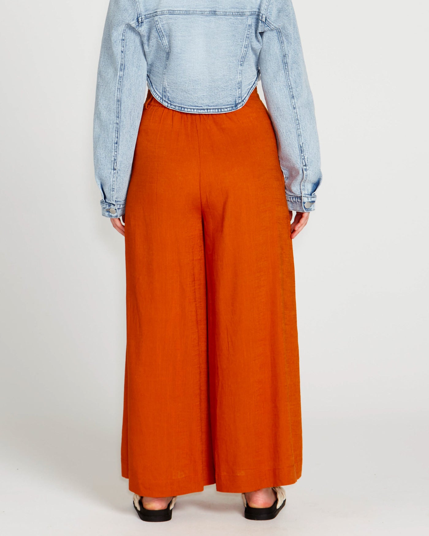 Francesca Wide Leg Pant | Rust