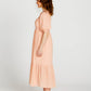 Violet Midi Dress | Muted Peach