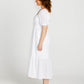 Violet Midi Dress | White