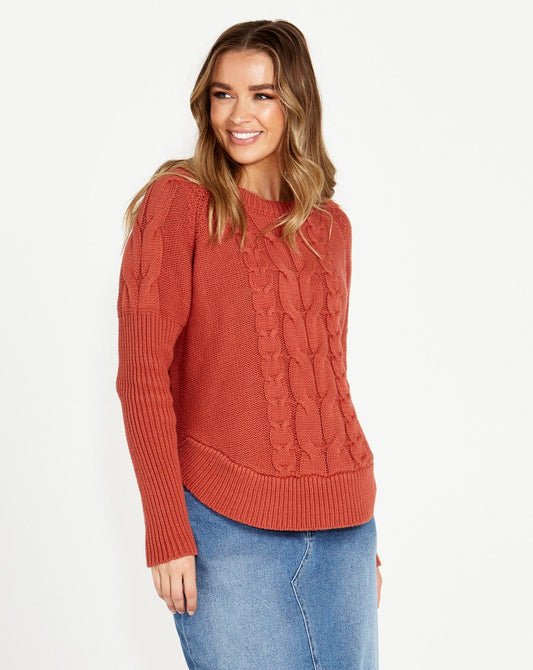 Jacinta Cable Jumper | Rosewood