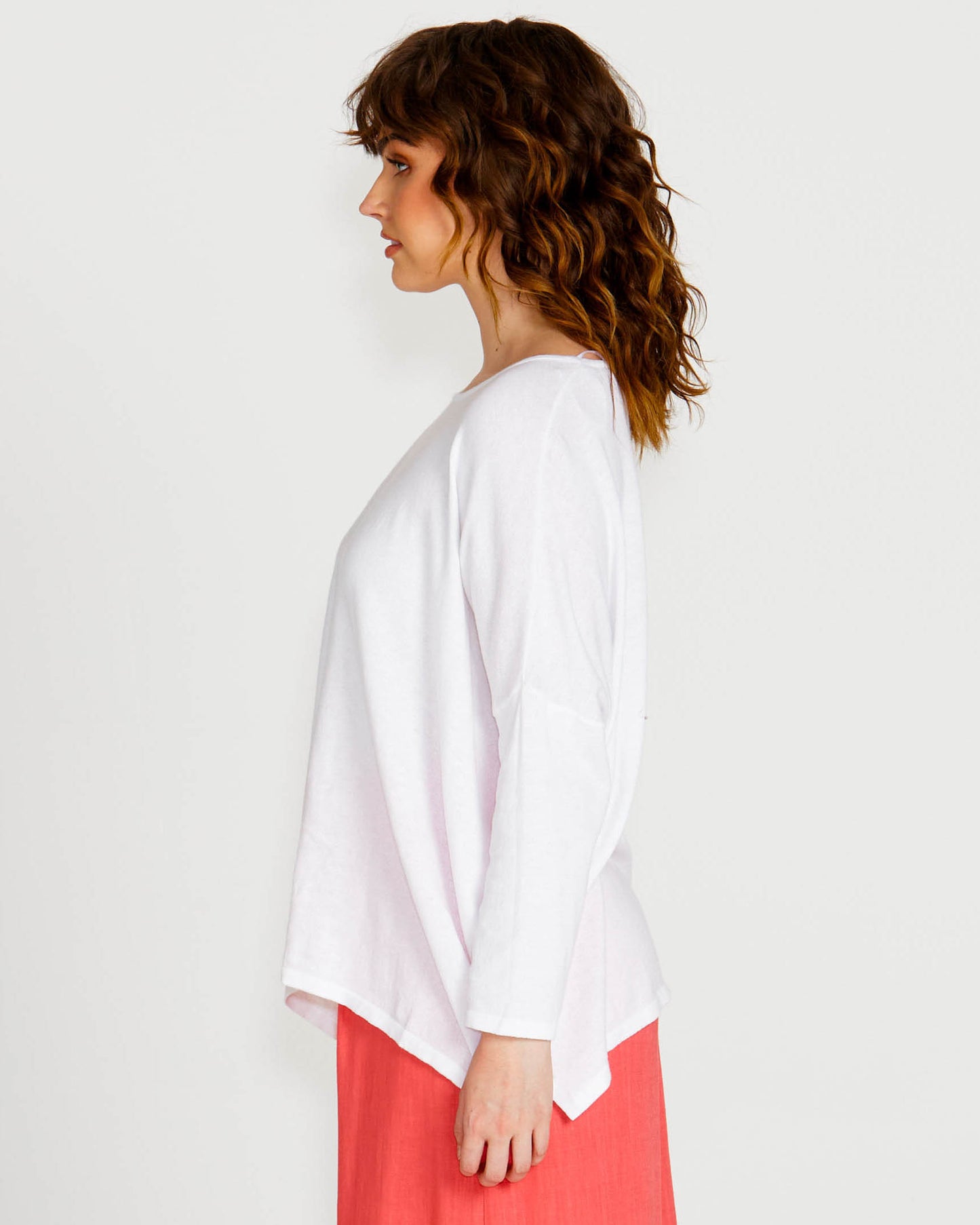 Shiv Batwing Knit | White