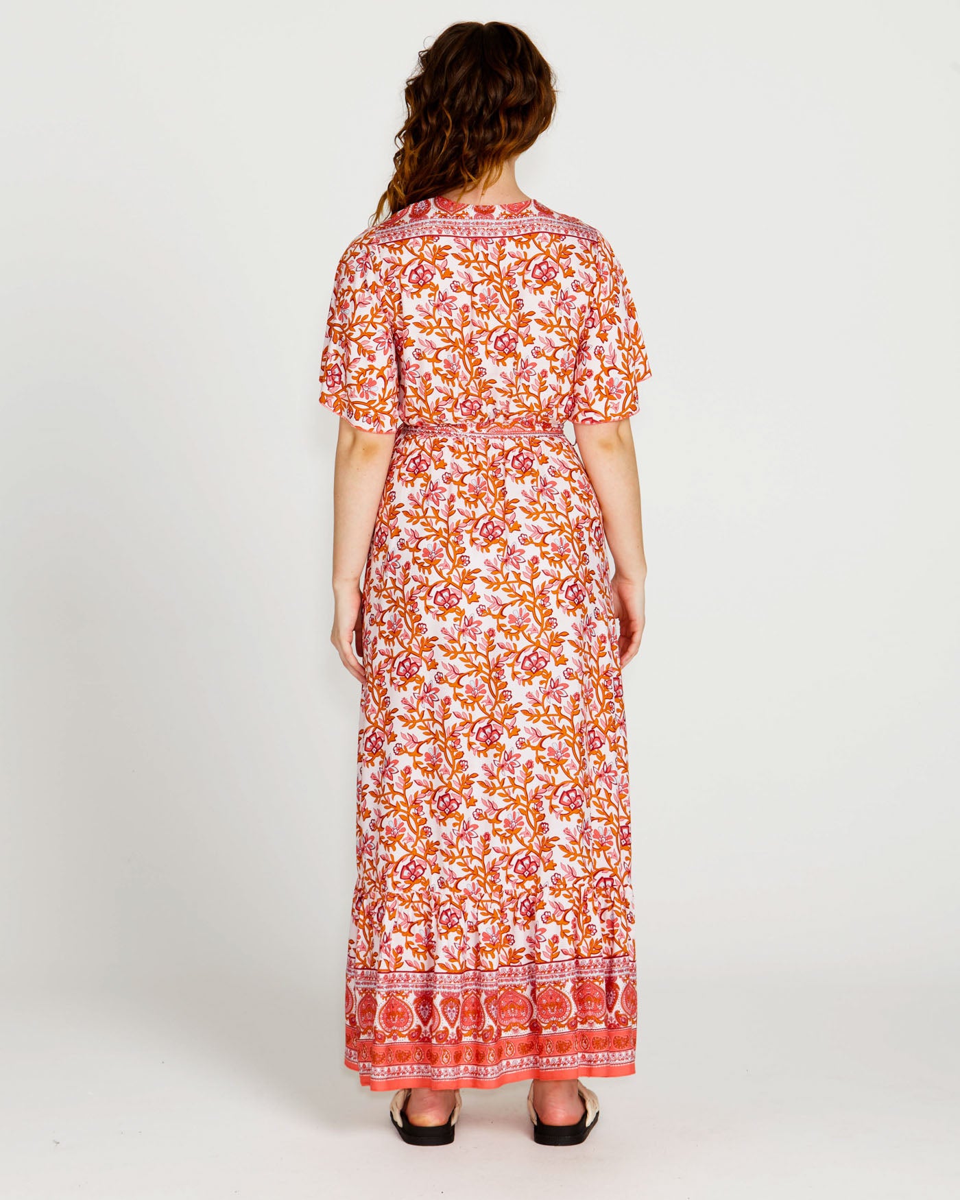 Ashley Wrap Dress | Pink Blossom