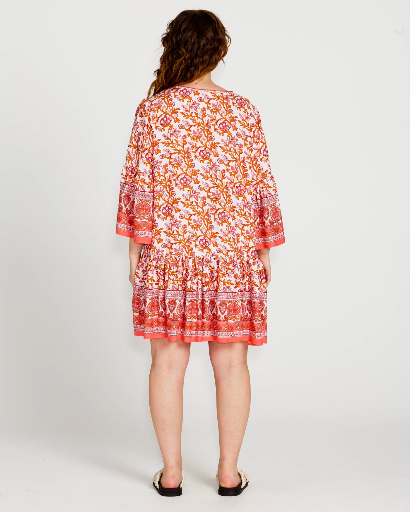 Ashley Smock Mini Dress | Pink Blossom