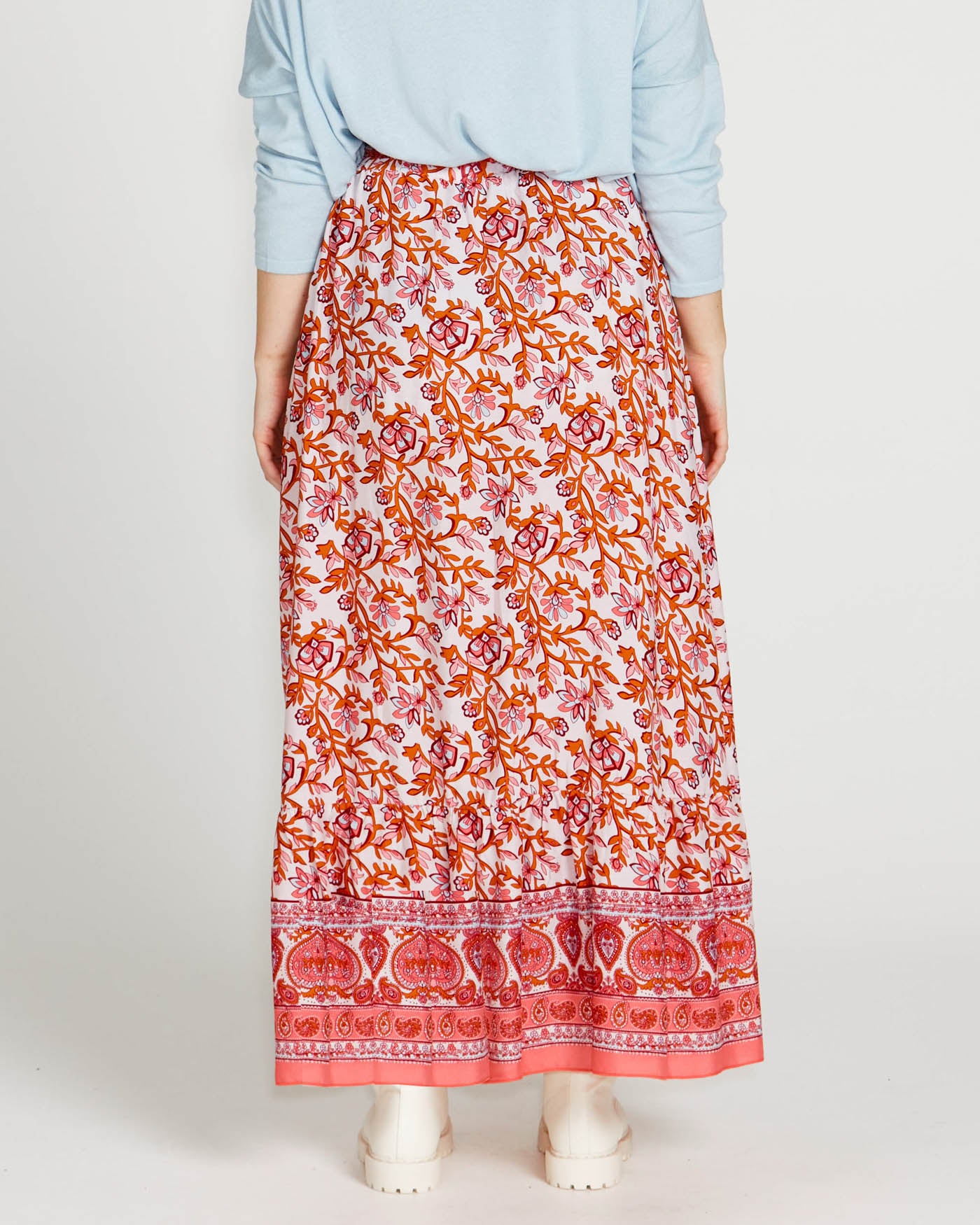 Ashley Midi Skirt | Pink Blossom