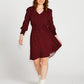 Candace V-Neck Midi Dress | Wine Animal