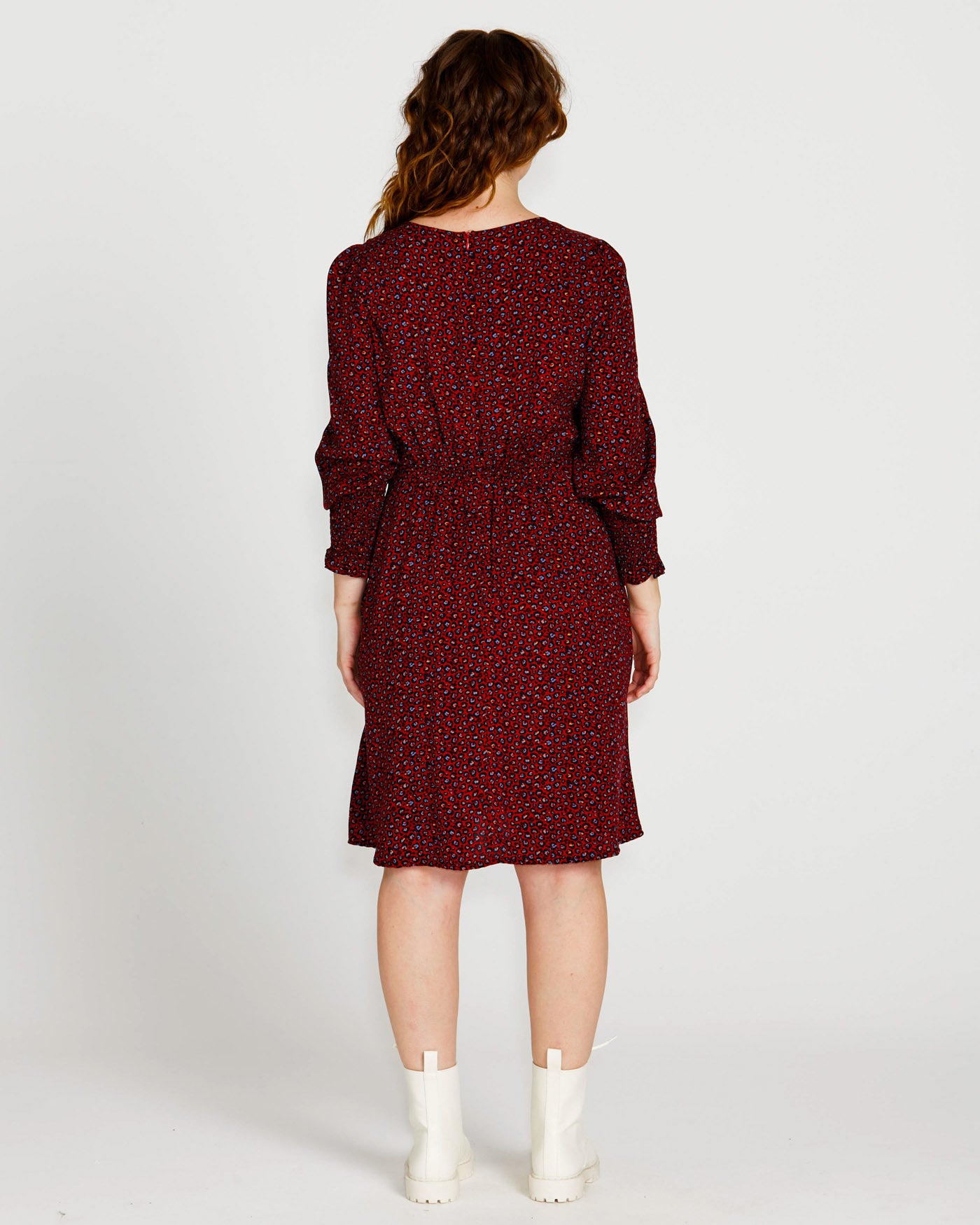 Candace V-Neck Midi Dress | Wine Animal