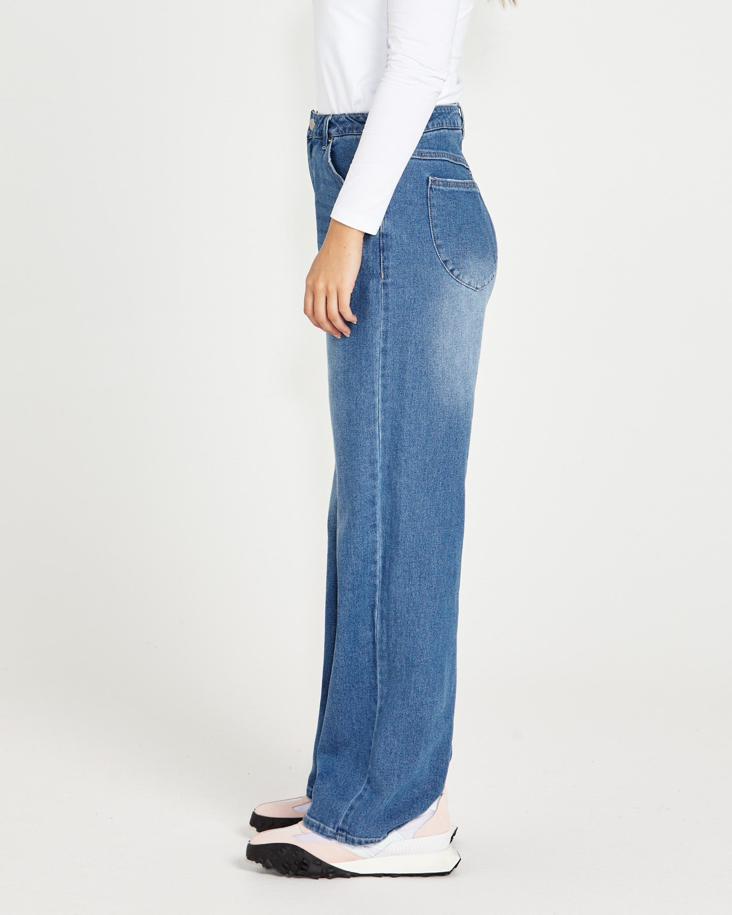 Emerald High Waisted Wide Leg Jeans