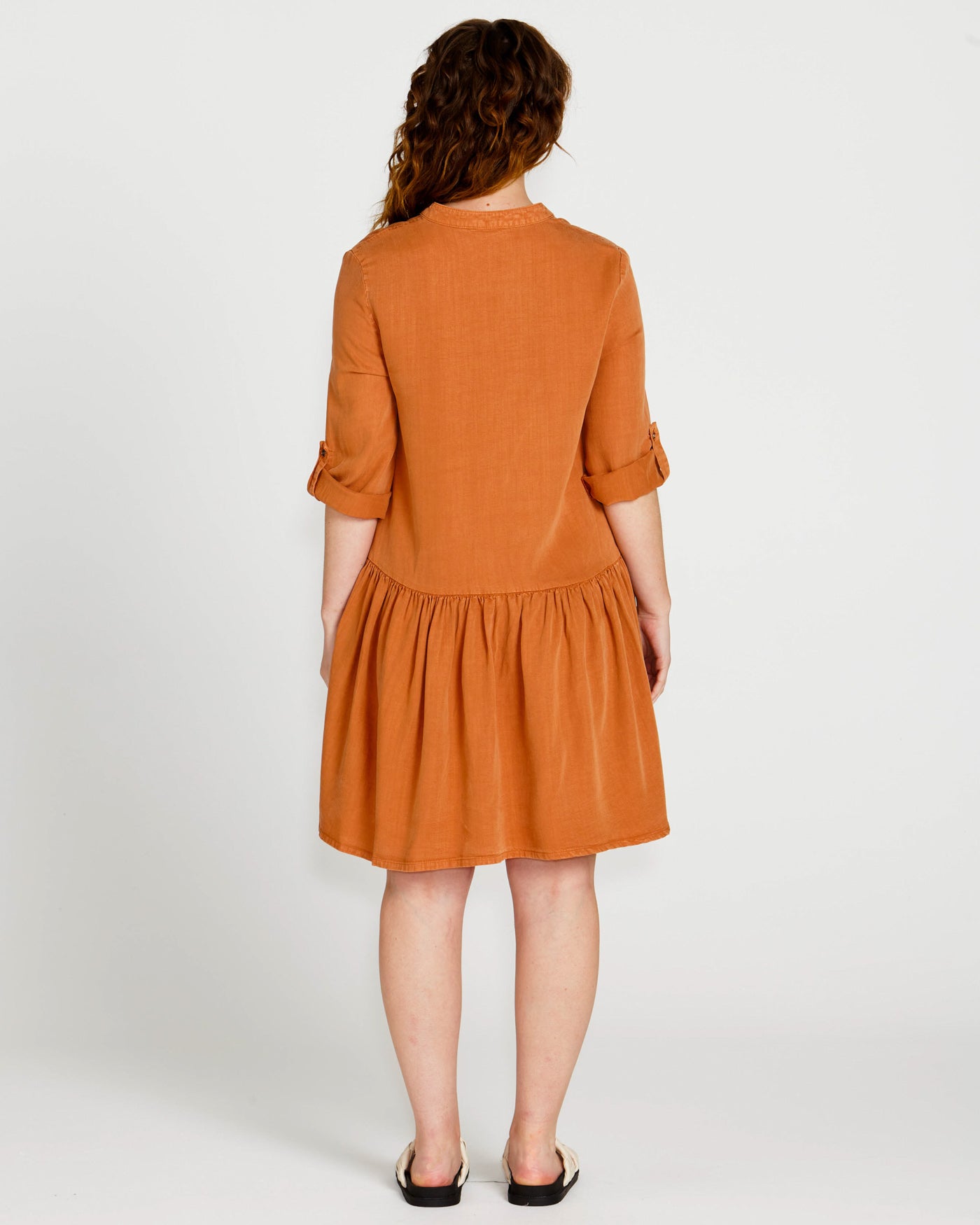 Zahlia Shirt Dress | Sandy Tan