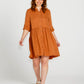 Zahlia Shirt Dress | Sandy Tan