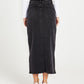 Emerald Denim Maxi Skirt | 82 Wash Black