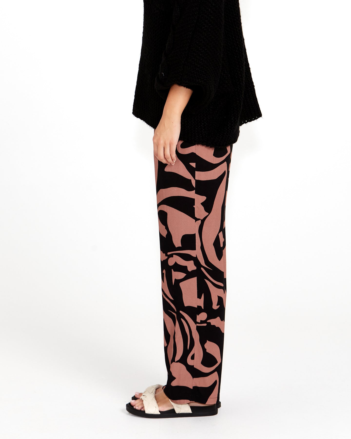 Joelle Wide Leg Pant | Abstract