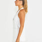 Seville Halter Vest | White