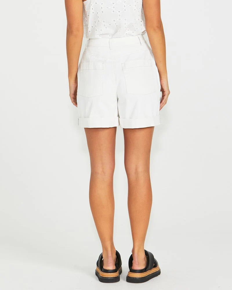 Wyatt Denim Shorts | White