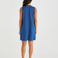 Sabine Denim Vest Dress |Mid Blue Wash