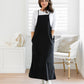 Apron Dress Stretch Denim | Black