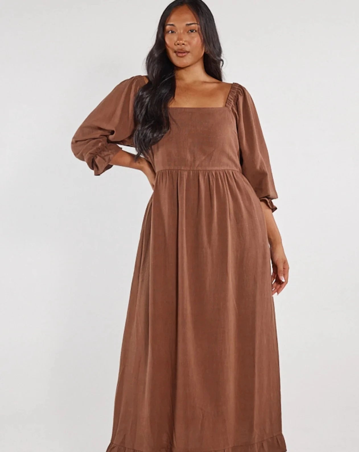 Rue Midi Dress | Dark Chocolate