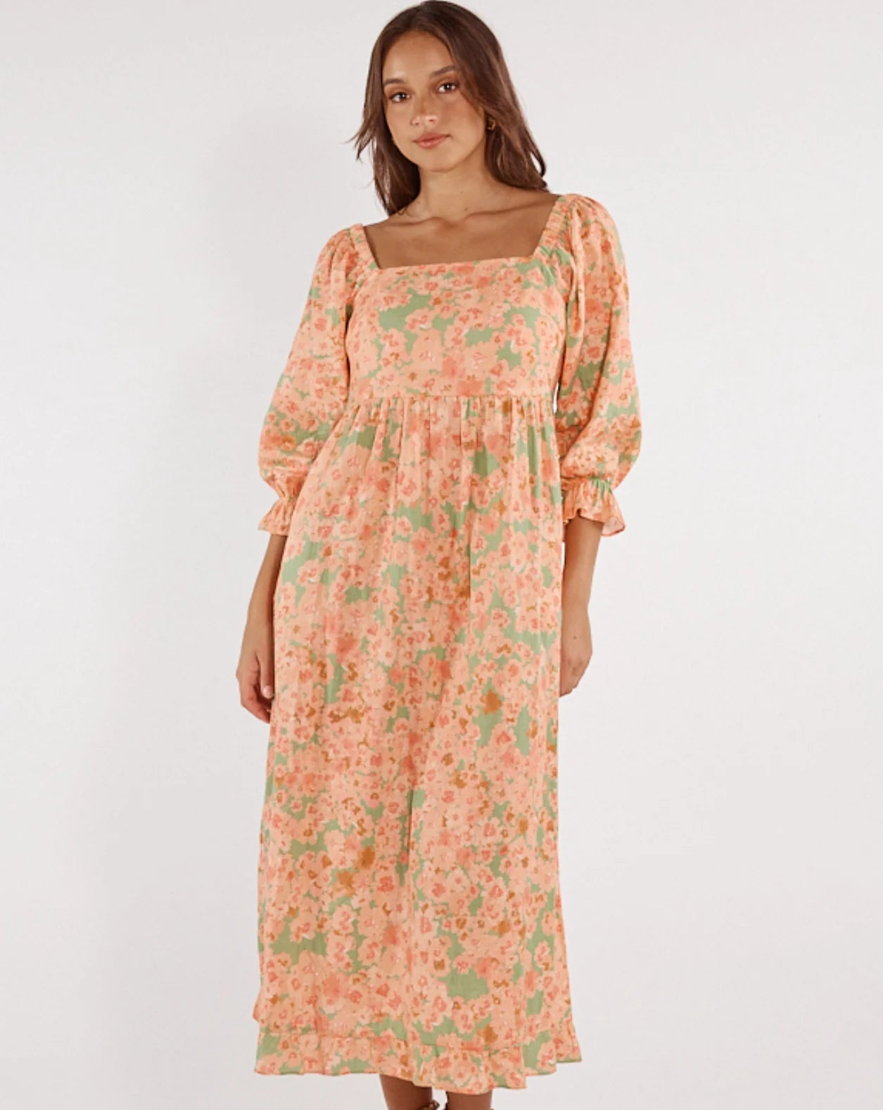 Rue Midi Dress | Flores Print