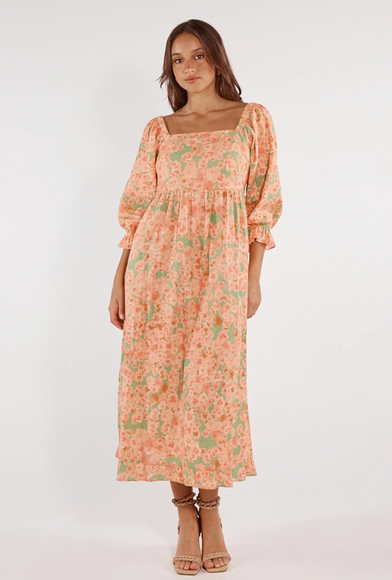 Rue Midi Dress | Flores Print