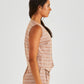 Lea Vest | Terracotta Stripe
