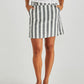 Nevada Skirt | Cream Black Stripe