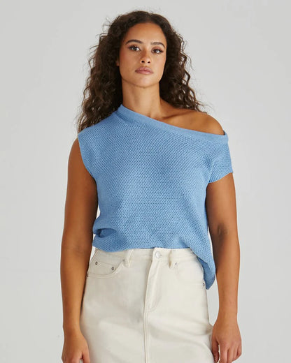 Jaci Knit Top | Blue