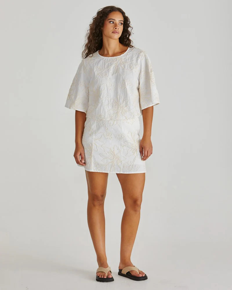 Shay Mini Skirt | Cream