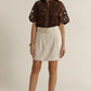 Amara Belted Skirt | Flax