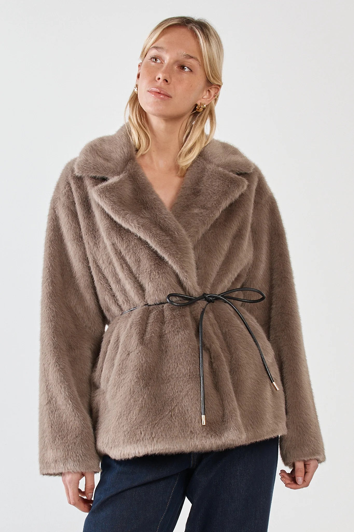 Vivi Fur Jacket | Mink Brown