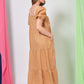 La Vie Pintuck Maxi | Caramel