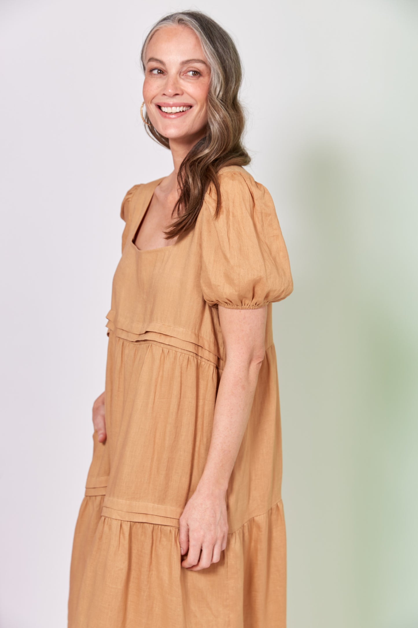 La Vie Pintuck Maxi | Caramel