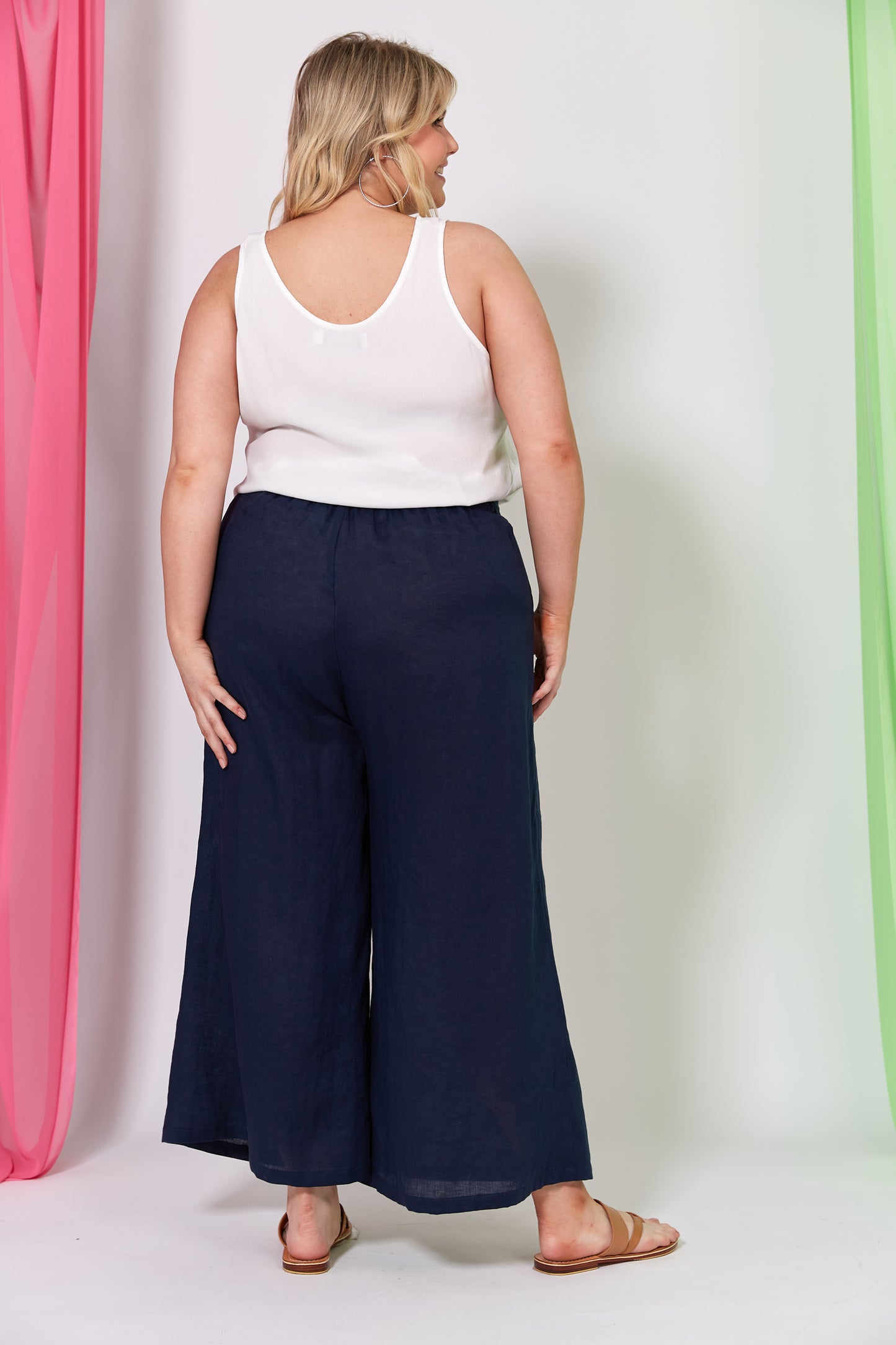 La Vie Crop Pant | Sapphire