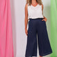 La Vie Crop Pant | Sapphire