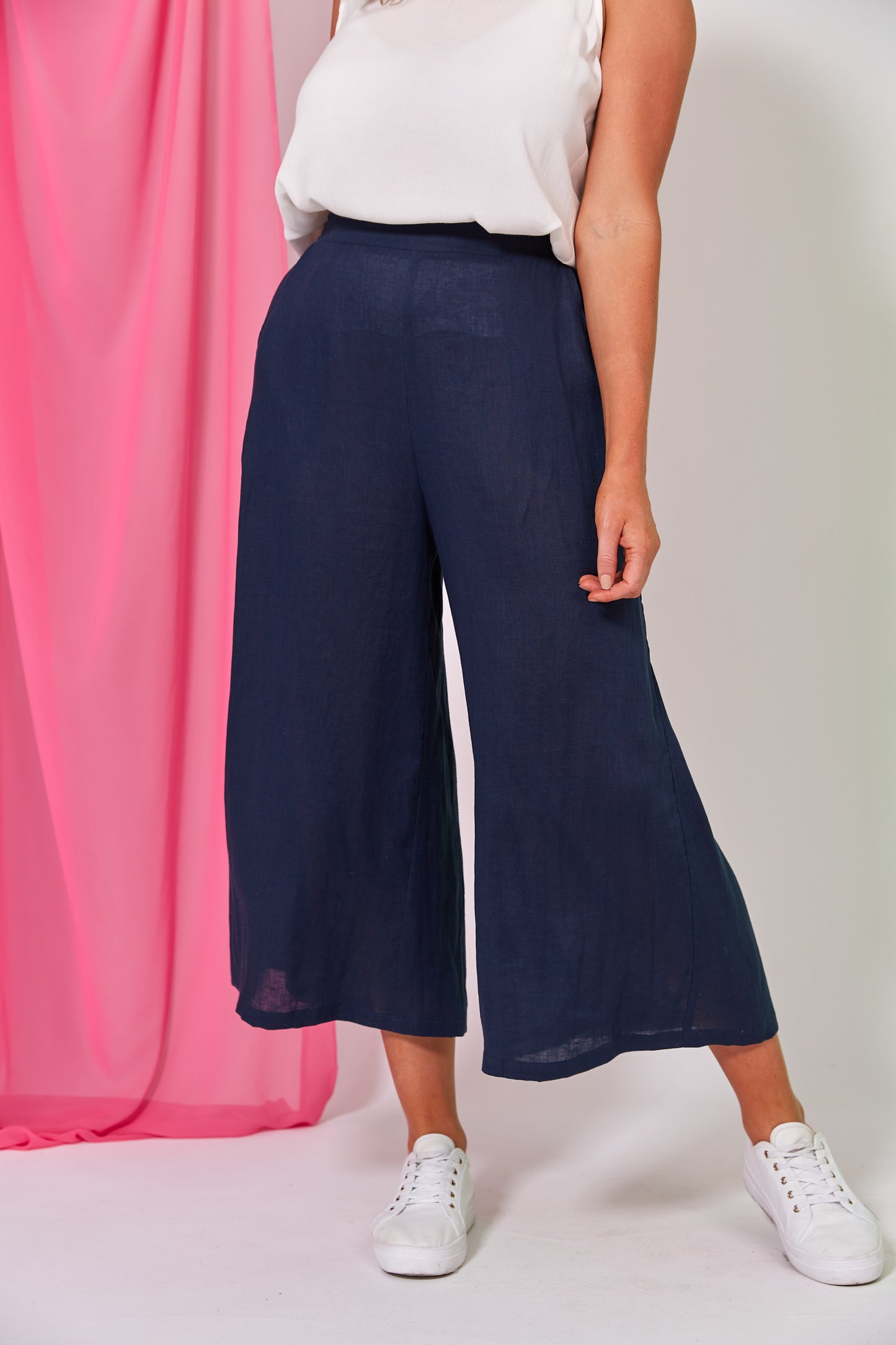 La Vie Crop Pant | Sapphire