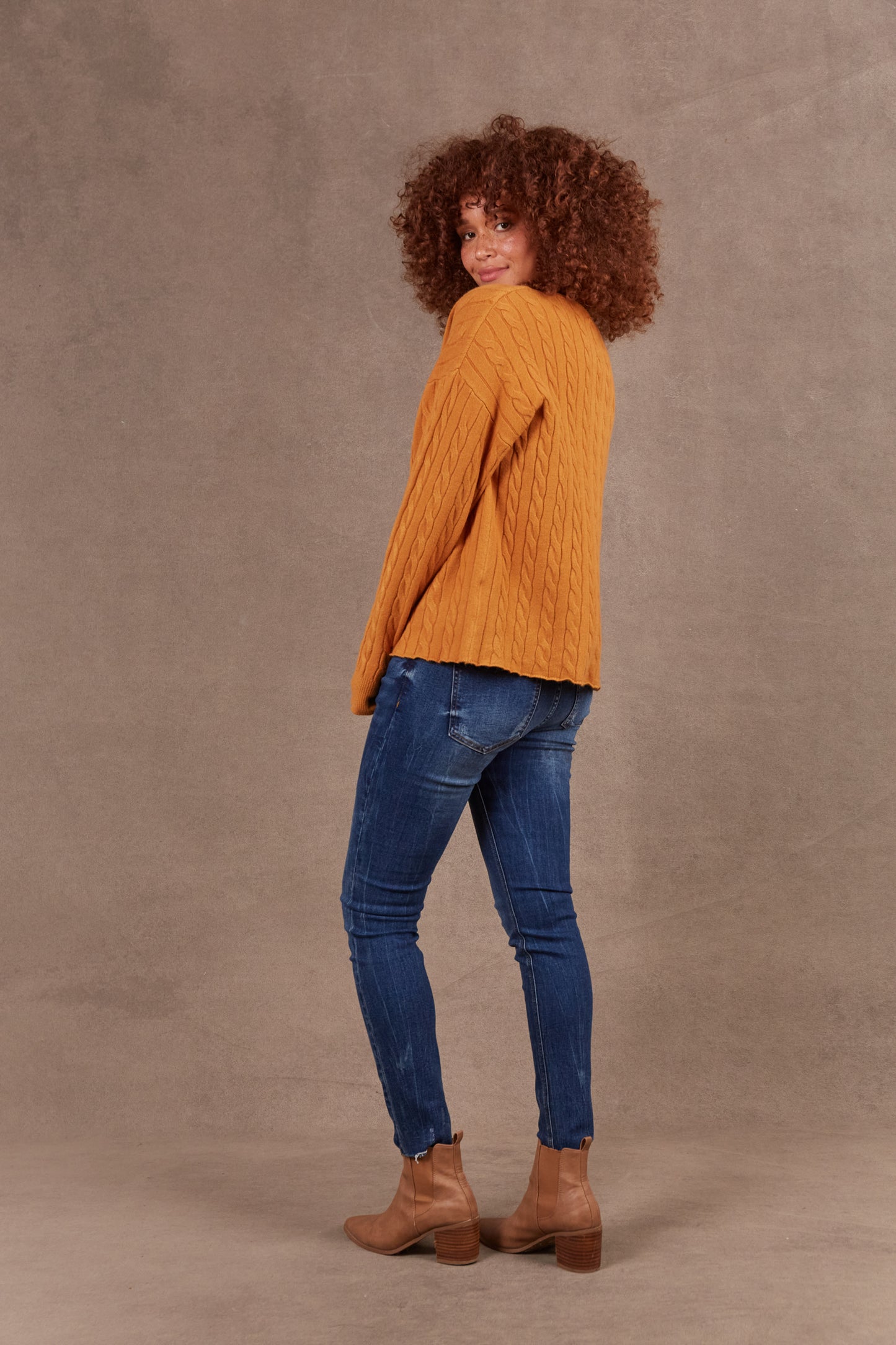 Alawa Cable Knit | Ochre