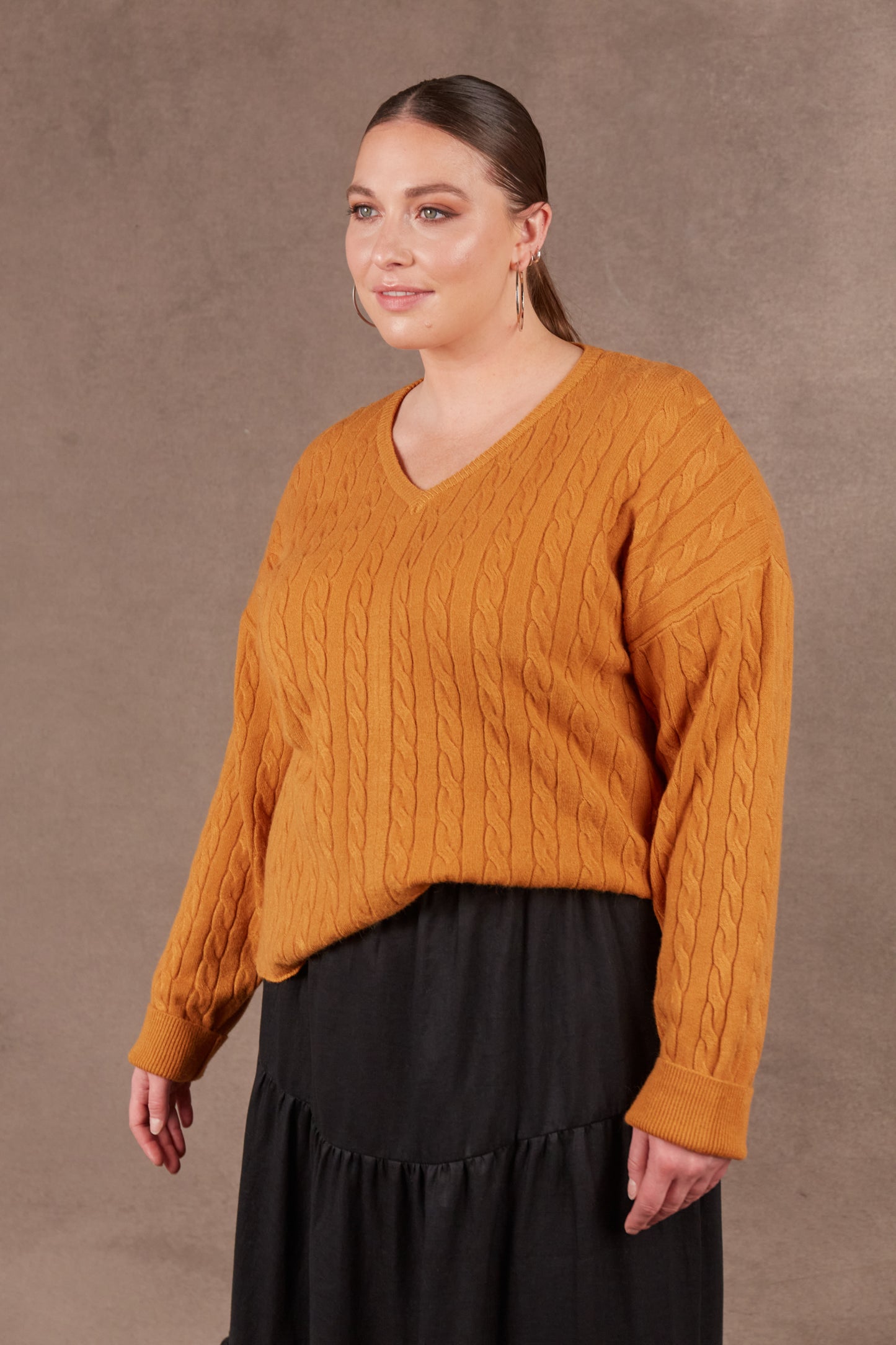 Alawa Cable Knit | Ochre