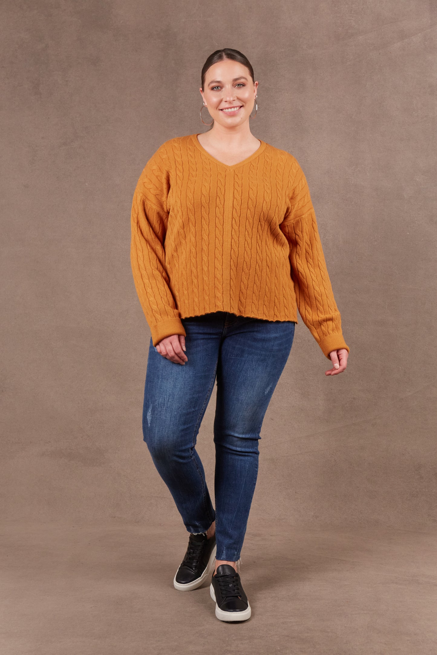 Alawa Cable Knit | Ochre