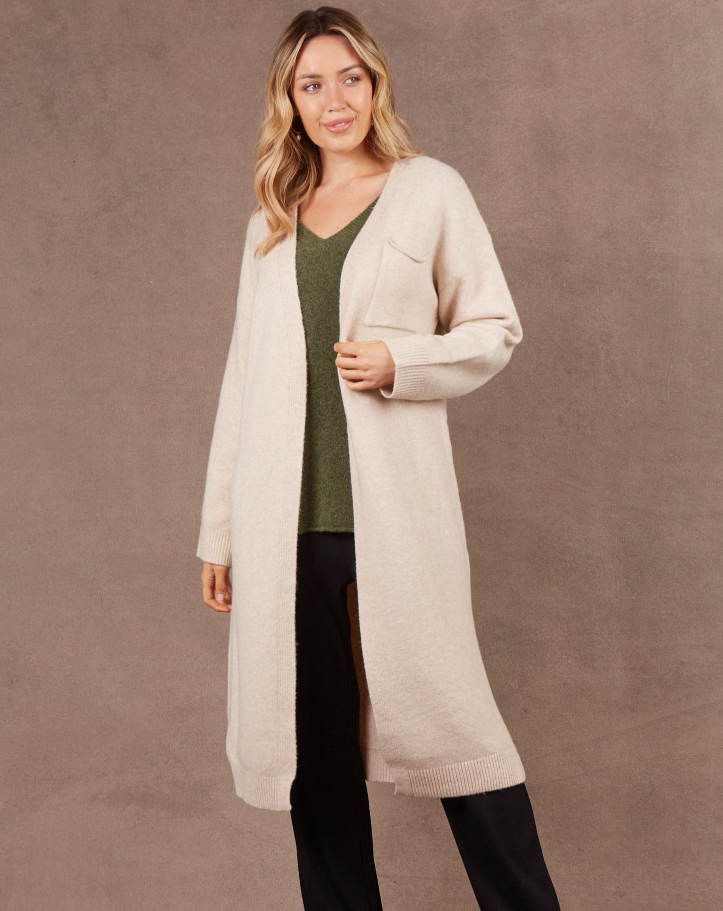 Paarl Longline Cardigan | Oat