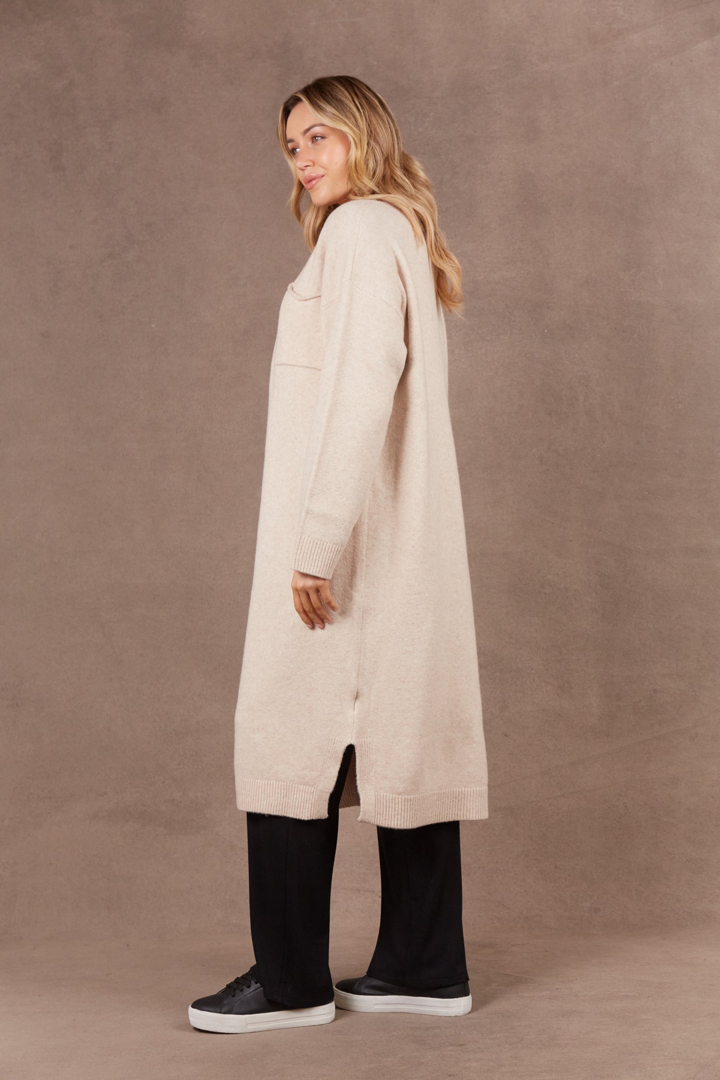 Paarl Longline Cardigan | Oat