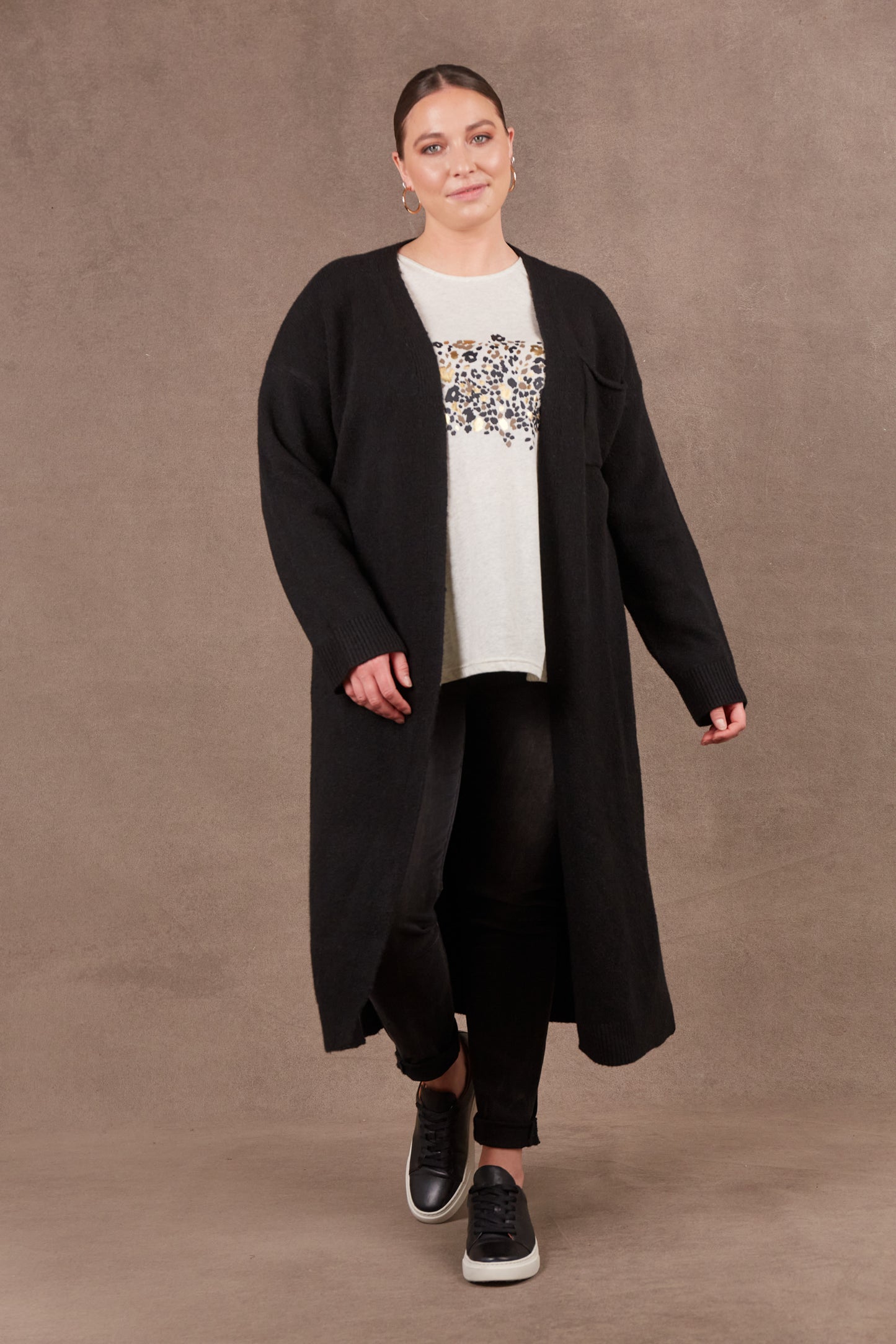 Paarl Longline Cardigan | Ebony